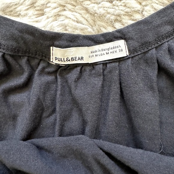 Pull&Bear Black Relaxed Maxi Dress/ Cover Up Size Medium - Picture 3 of 8